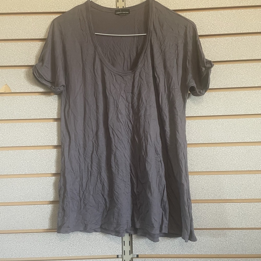 VTG VS Moda International Tee T Shirt M Gray No Tag